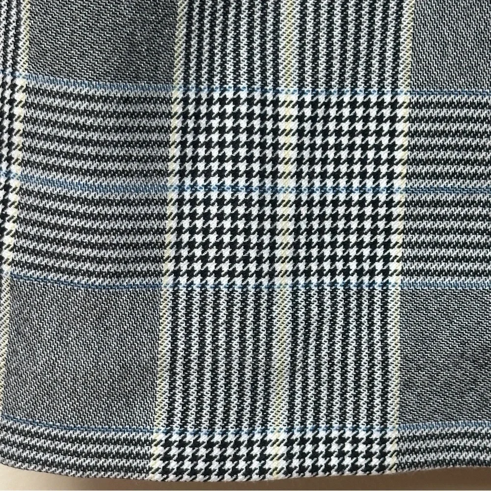 Zara‎ TRF Plaid Double Breasted Blazer Gray Check Small-Medium
